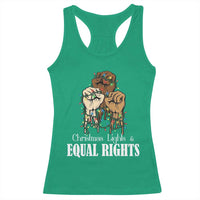 Christmas Lights And Equal Rights Racerback Tank Top Diversity Xmas Gift - Wonder Print Shop