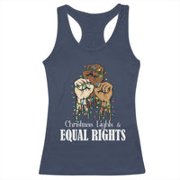 Christmas Lights And Equal Rights Racerback Tank Top Diversity Xmas Gift - Wonder Print Shop