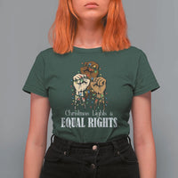 Christmas Lights And Equal Rights T Shirt For Women Diversity Xmas Gift - Wonder Print Shop