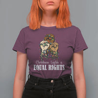 Christmas Lights And Equal Rights T Shirt For Women Diversity Xmas Gift - Wonder Print Shop