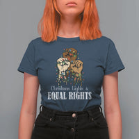 Christmas Lights And Equal Rights T Shirt For Women Diversity Xmas Gift - Wonder Print Shop