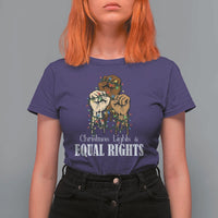 Christmas Lights And Equal Rights T Shirt For Women Diversity Xmas Gift - Wonder Print Shop