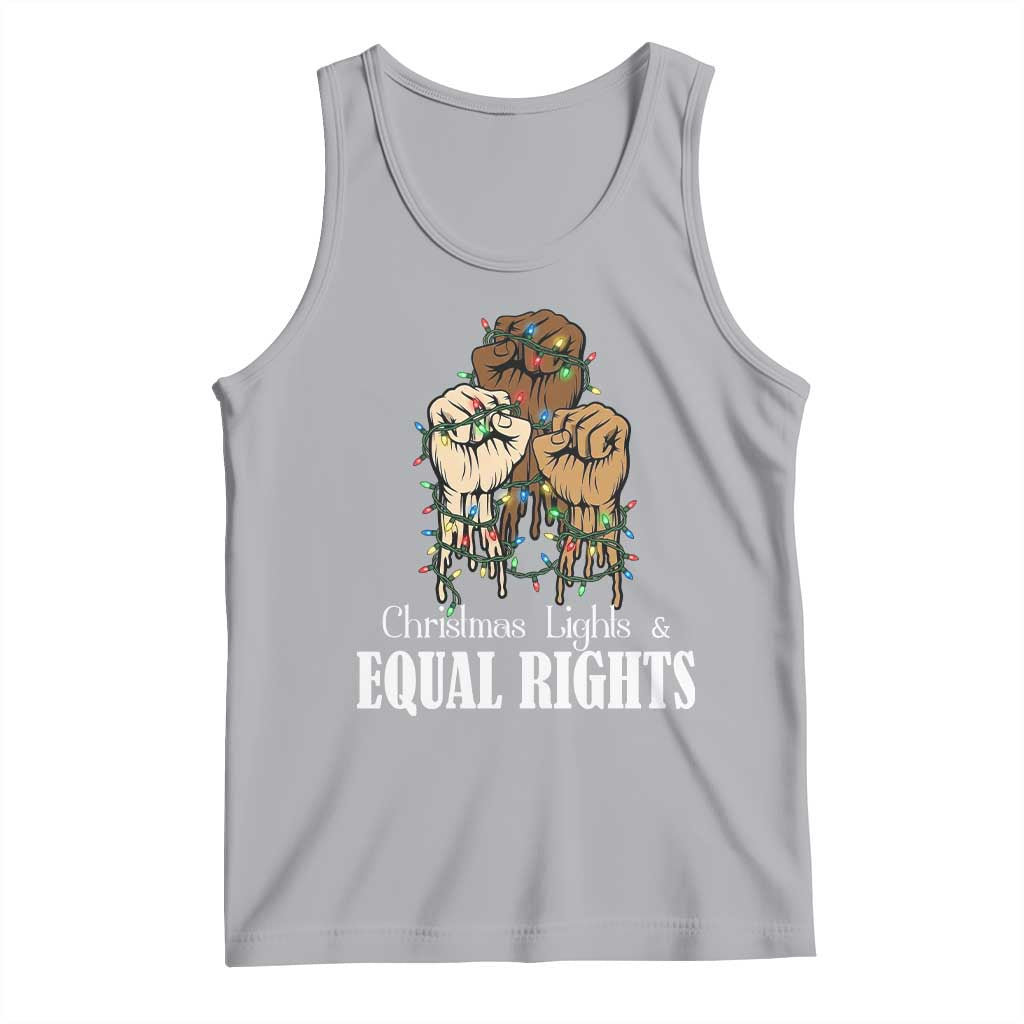 Christmas Lights And Equal Rights Tank Top Diversity Xmas Gift - Wonder Print Shop