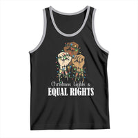 Christmas Lights And Equal Rights Tank Top Diversity Xmas Gift - Wonder Print Shop