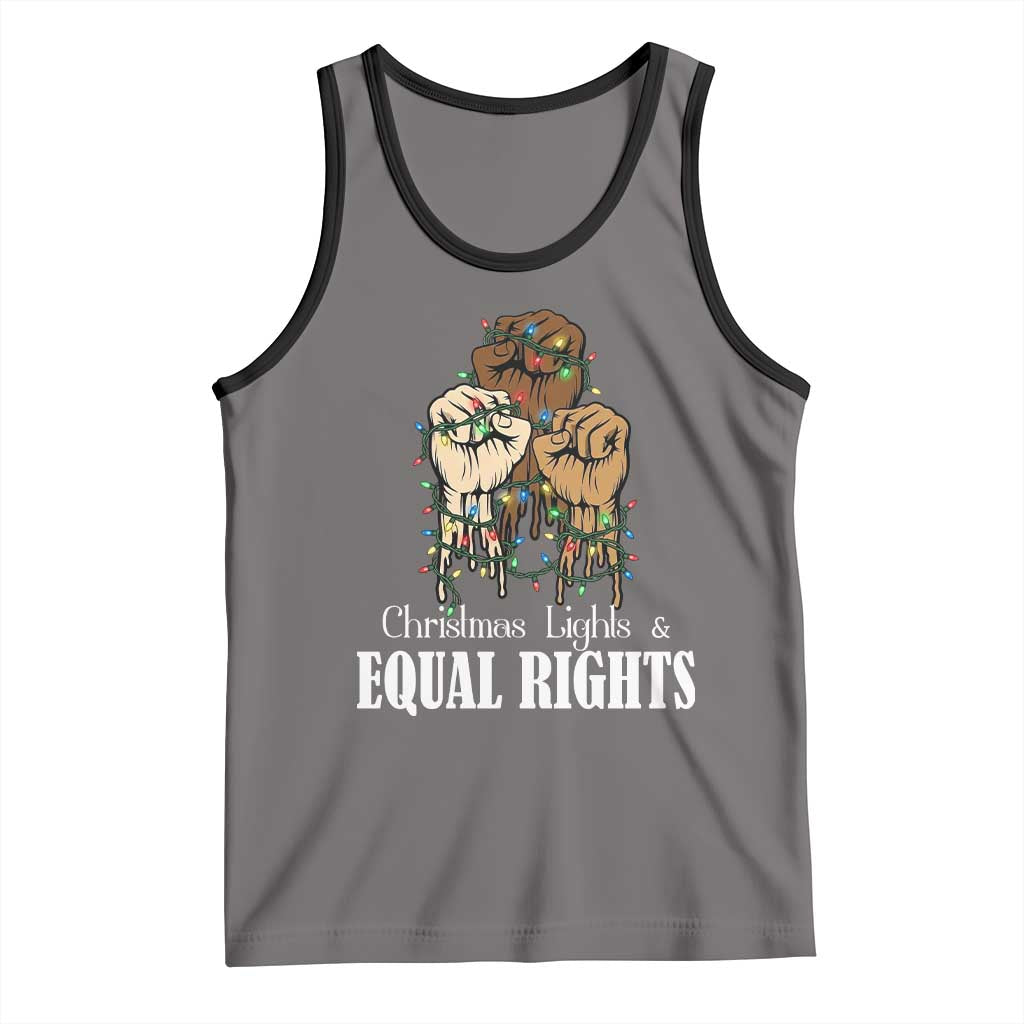 Christmas Lights And Equal Rights Tank Top Diversity Xmas Gift - Wonder Print Shop
