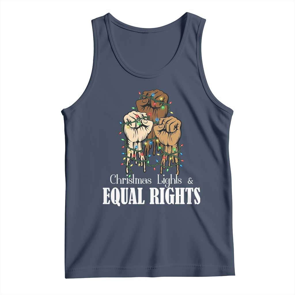 Christmas Lights And Equal Rights Tank Top Diversity Xmas Gift - Wonder Print Shop