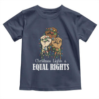 Christmas Lights And Equal Rights Toddler T Shirt Diversity Xmas Gift - Wonder Print Shop