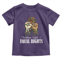 Christmas Lights And Equal Rights Toddler T Shirt Diversity Xmas Gift - Wonder Print Shop