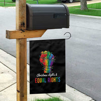 Christmas Lights Equal Rights Garden Flag LGBT Hands Supporter Gift - Wonder Print Shop