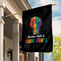 Christmas Lights Equal Rights Garden Flag LGBT Hands Supporter Gift - Wonder Print Shop