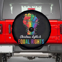 Christmas Lights Equal Rights Spare Tire Cover LGBT Hands Supporter Gift - Wonder Print Shop