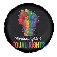 Christmas Lights Equal Rights Spare Tire Cover LGBT Hands Supporter Gift - Wonder Print Shop