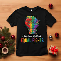 Christmas Lights Equal Rights T Shirt LGBT Hands Supporter Gift - Wonder Print Shop