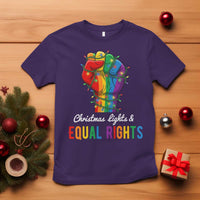 Christmas Lights Equal Rights T Shirt LGBT Hands Supporter Gift - Wonder Print Shop