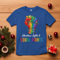 Christmas Lights Equal Rights T Shirt LGBT Hands Supporter Gift - Wonder Print Shop