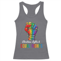 Christmas Lights Equal Rights Racerback Tank Top LGBT Hands Supporter Gift - Wonder Print Shop