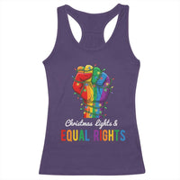 Christmas Lights Equal Rights Racerback Tank Top LGBT Hands Supporter Gift - Wonder Print Shop