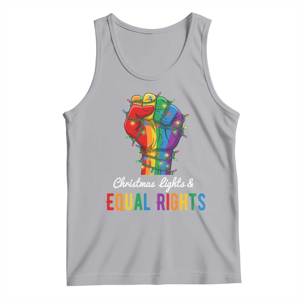 Christmas Lights Equal Rights Tank Top LGBT Hands Supporter Gift - Wonder Print Shop