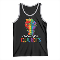 Christmas Lights Equal Rights Tank Top LGBT Hands Supporter Gift - Wonder Print Shop