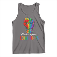 Christmas Lights Equal Rights Tank Top LGBT Hands Supporter Gift - Wonder Print Shop