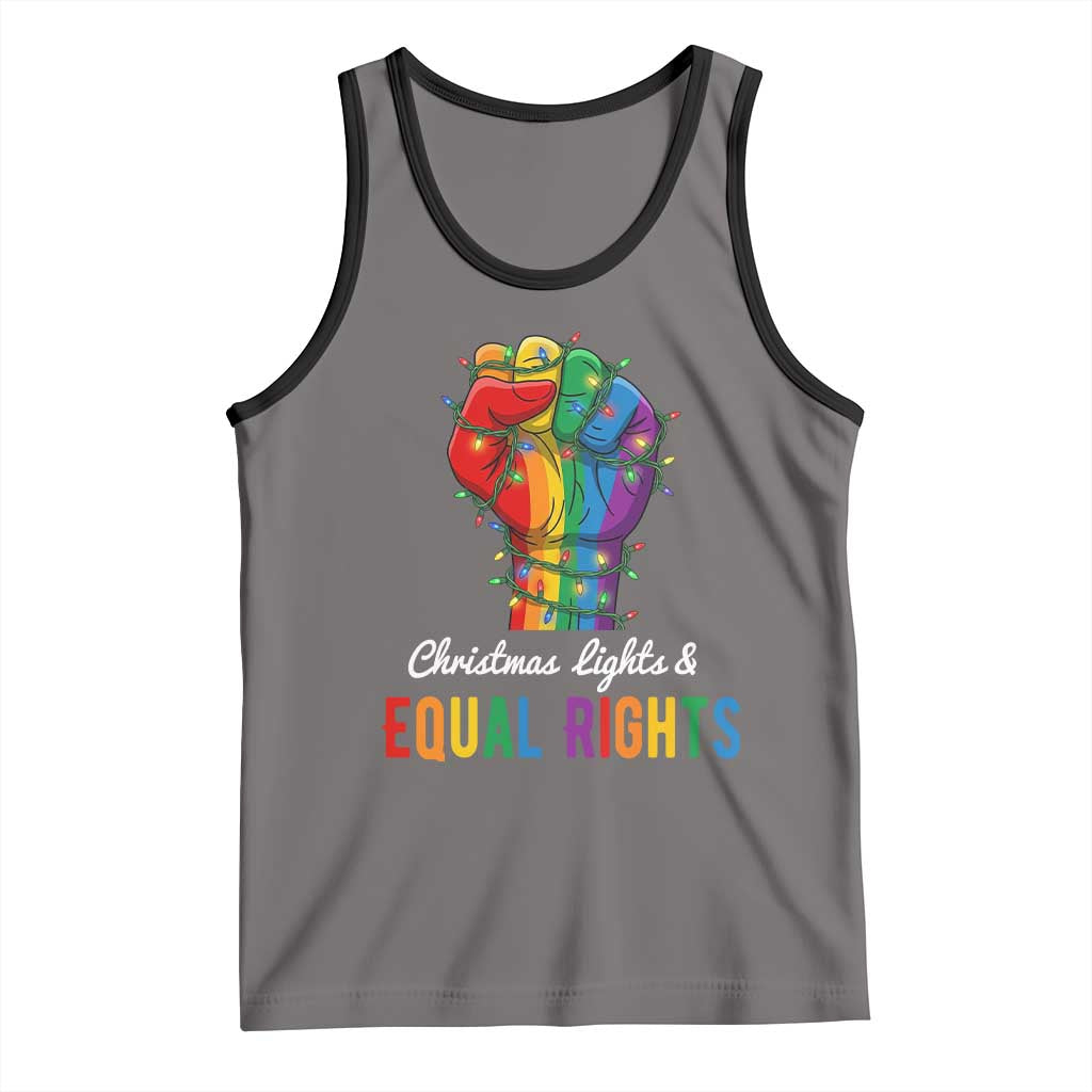 Christmas Lights Equal Rights Tank Top LGBT Hands Supporter Gift - Wonder Print Shop