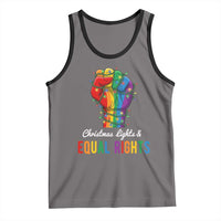 Christmas Lights Equal Rights Tank Top LGBT Hands Supporter Gift - Wonder Print Shop