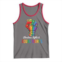 Christmas Lights Equal Rights Tank Top LGBT Hands Supporter Gift - Wonder Print Shop
