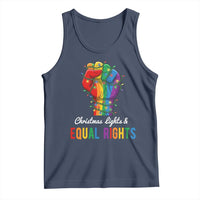 Christmas Lights Equal Rights Tank Top LGBT Hands Supporter Gift - Wonder Print Shop