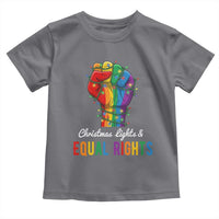 Christmas Lights Equal Rights Toddler T Shirt LGBT Hands Supporter Gift - Wonder Print Shop