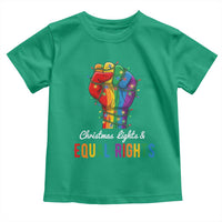 Christmas Lights Equal Rights Toddler T Shirt LGBT Hands Supporter Gift - Wonder Print Shop