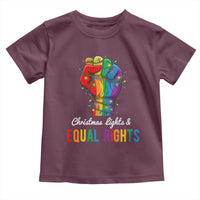 Christmas Lights Equal Rights Toddler T Shirt LGBT Hands Supporter Gift - Wonder Print Shop