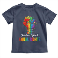 Christmas Lights Equal Rights Toddler T Shirt LGBT Hands Supporter Gift - Wonder Print Shop