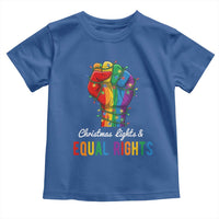 Christmas Lights Equal Rights Toddler T Shirt LGBT Hands Supporter Gift - Wonder Print Shop
