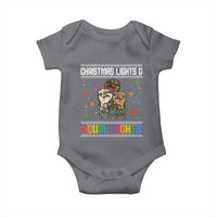 Christmas Lights And Equal Rights Ugly Sweater Baby Onesie Xmas Activism Gift - Wonder Print Shop