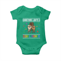 Christmas Lights And Equal Rights Ugly Sweater Baby Onesie Xmas Activism Gift - Wonder Print Shop