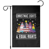Xmas Lights Equal Rights Ugly Sweater Activism Gift Garden Flag - Wonder Print Shop