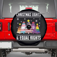 Xmas Lights Equal Rights Ugly Sweater Activism Gift Spare Tire Cover - Wonder Print Shop