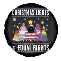 Xmas Lights Equal Rights Ugly Sweater Activism Gift Spare Tire Cover - Wonder Print Shop