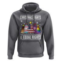 Xmas Lights Equal Rights Ugly Sweater Activism Gift Hoodie - Wonder Print Shop