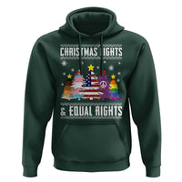 Xmas Lights Equal Rights Ugly Sweater Activism Gift Hoodie - Wonder Print Shop