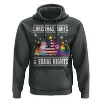 Xmas Lights Equal Rights Ugly Sweater Activism Gift Hoodie - Wonder Print Shop