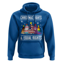 Xmas Lights Equal Rights Ugly Sweater Activism Gift Hoodie - Wonder Print Shop