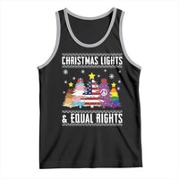 Xmas Lights Equal Rights Ugly Sweater Activism Gift Tank Top - Wonder Print Shop