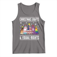 Xmas Lights Equal Rights Ugly Sweater Activism Gift Tank Top - Wonder Print Shop