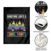 Christmas Equality Lights Ugly Sweater Garden Flag Xmas Activism Gift - Wonder Print Shop