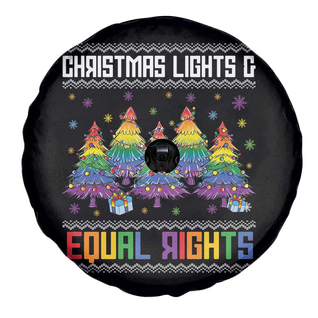 Christmas Equality Lights Ugly Sweater Spare Tire Cover Xmas Activism Gift - Wonder Print Shop