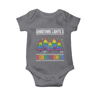 Christmas Equality Lights Ugly Sweater Baby Onesie Xmas Activism Gift - Wonder Print Shop