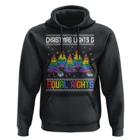 Christmas Equality Lights Ugly Sweater Hoodie Xmas Activism Gift - Wonder Print Shop