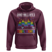 Christmas Equality Lights Ugly Sweater Hoodie Xmas Activism Gift - Wonder Print Shop