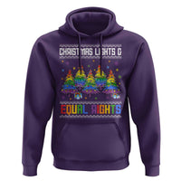 Christmas Equality Lights Ugly Sweater Hoodie Xmas Activism Gift - Wonder Print Shop